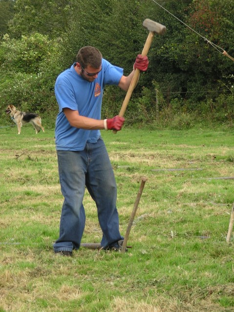 Phil as Thor the God of Thunder in the lates production of "Get that tent up before it rains"